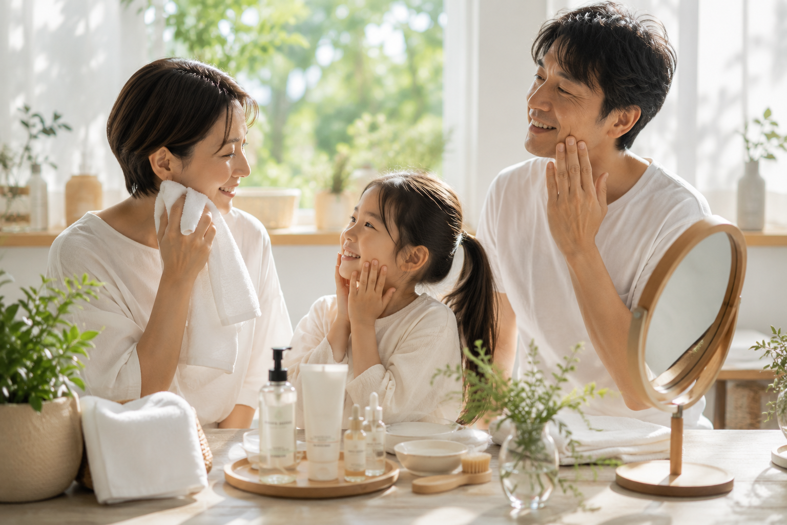 外側と内側から美しさを育むトータルケアのイメージ